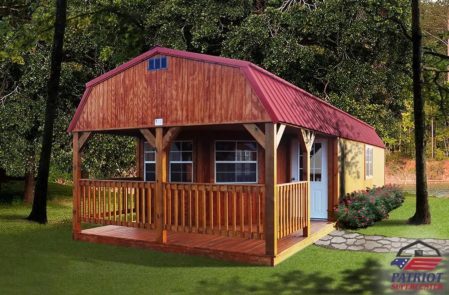 Our Deluxe Lofted Porch Cabins
